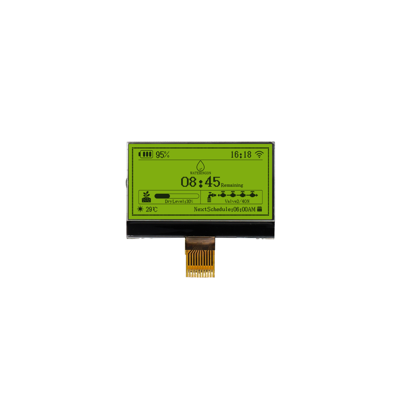 高对比度 132x64 点阵 COG LCD STN 透射式图形显示器ST7567 控制器